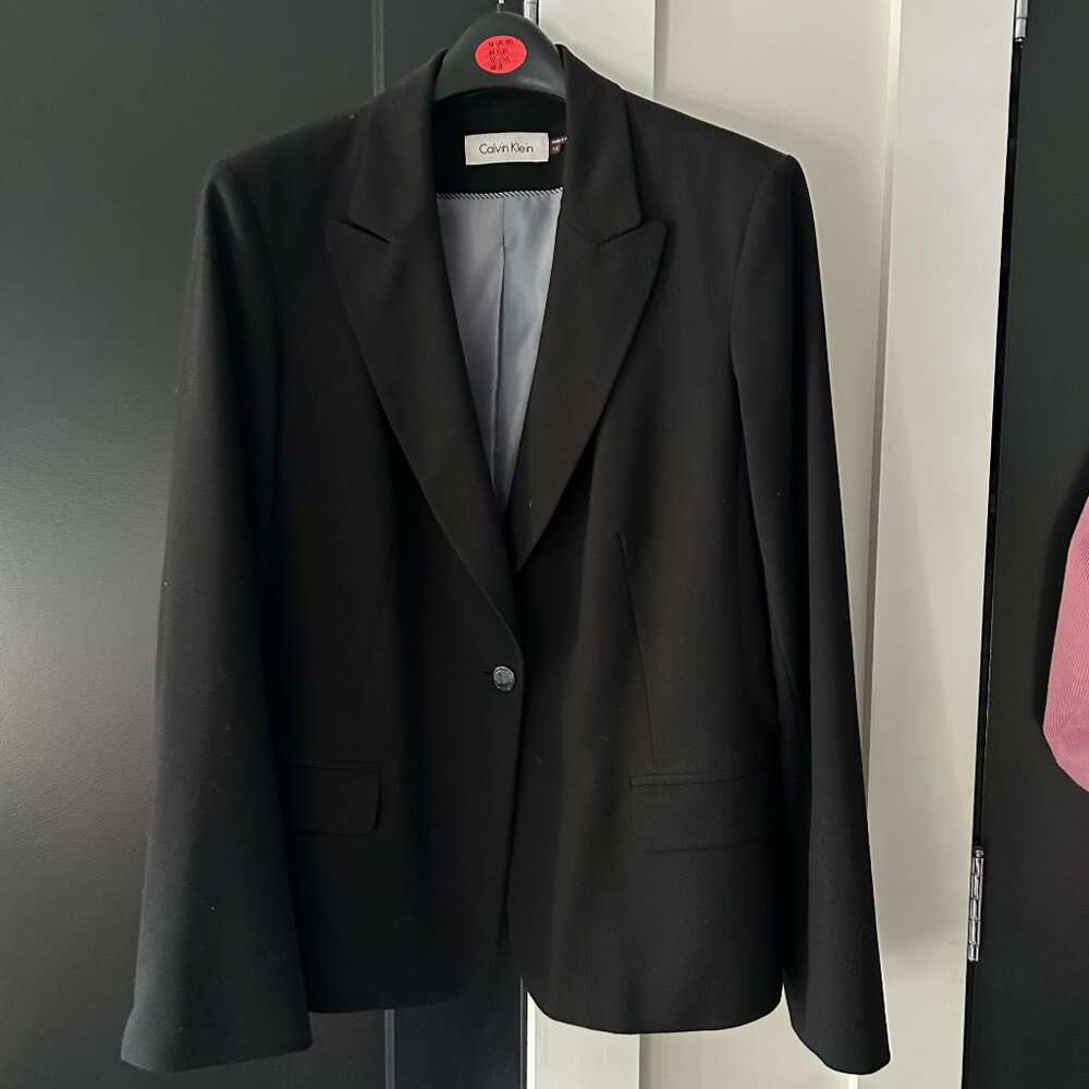 Calvin Klein Black Blazer (size 14)